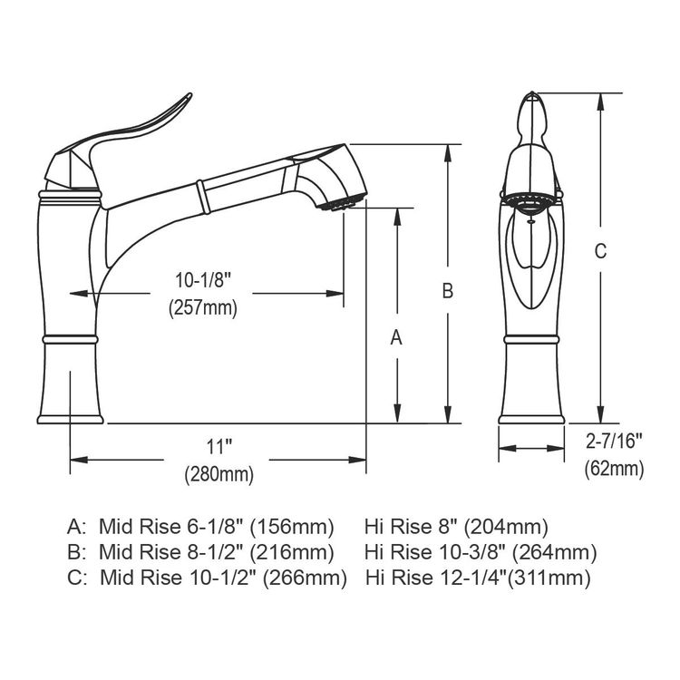 Elkay LKEC1041PN Explore Single Hole Kitchen Faucet with ...