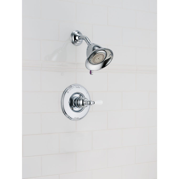 View 3 of Delta T14255-LHP Delta T14255-LHP Victorian Monitor 14 Series Shower Trim - Less Handle, Chrome