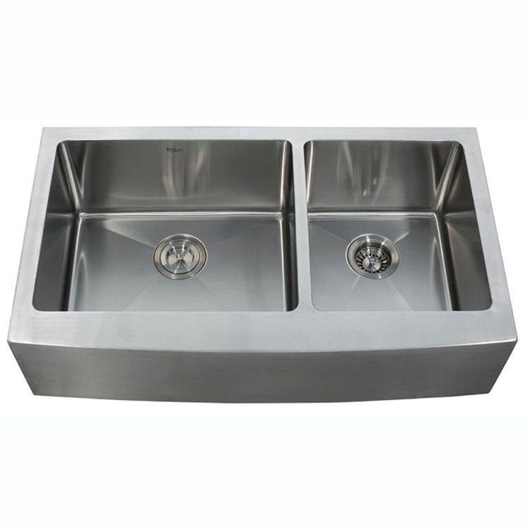 View 5 of Kraus KHF203-36-KPF2150-SD20 Kraus KHF203-36-KPF2150-SD20 Farmhouse Kitchen Sink w ...
