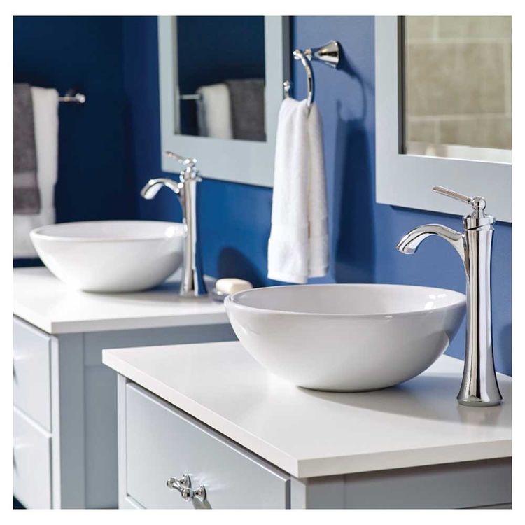 Moen 4507 Wynford SingleHandle Vessel Lavatory Faucet, Chrome