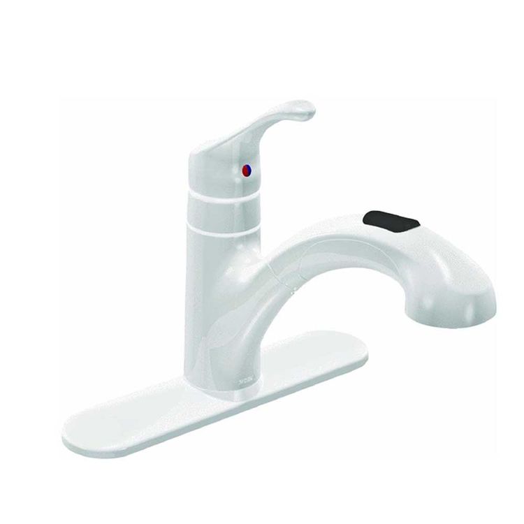 Moen CA87316W Glacier Renzo One-Handle Pull-out Kitchen Faucet