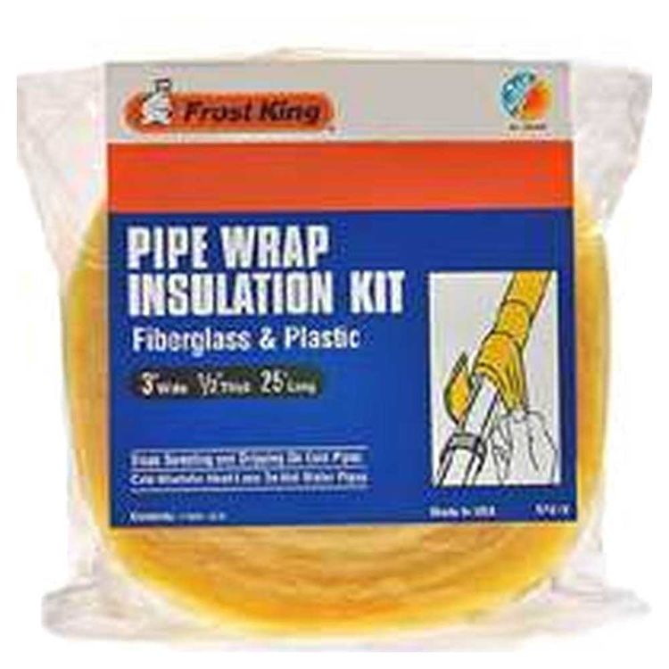 Frost King SP41X Pipe Wrap Insulation Tape, 6 in Pipe, 3 in OD x 25 ft