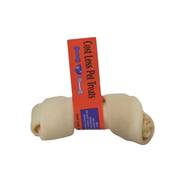 Cost Less 1224 Cost Less 1224 Rawhide Treats, Beef Cattle Hide - Knot, 5 In Lgth