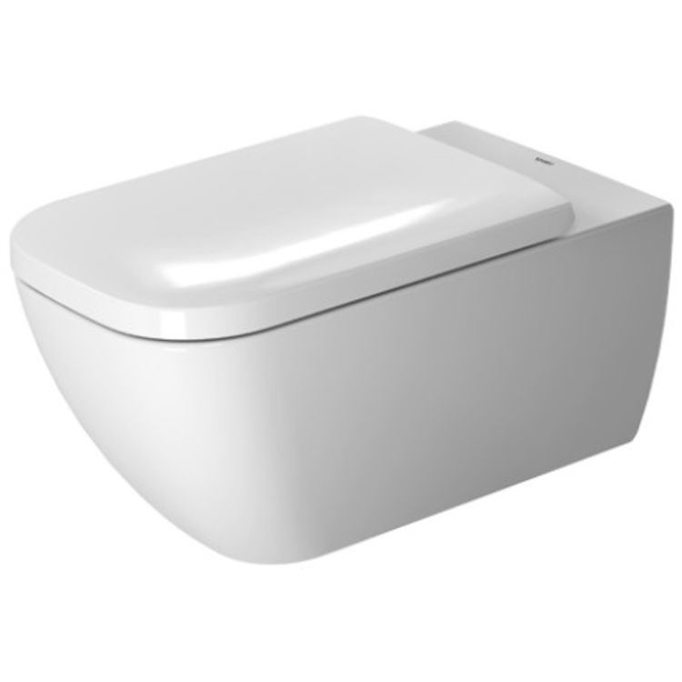 Duravit 2550092092 Duravit 2550092092 Happy D.2 Dual Flush One-Piece Wall Mounted Rimless Elongated Toilet - White
