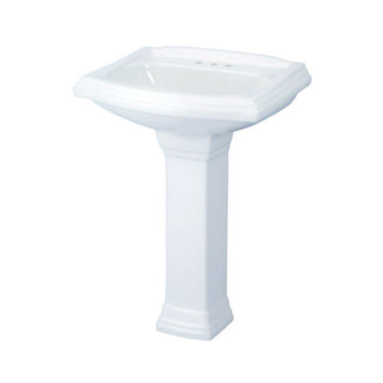Gerber 22565 Allerton 4" Centers Petite Pedestal Bathroom Sink