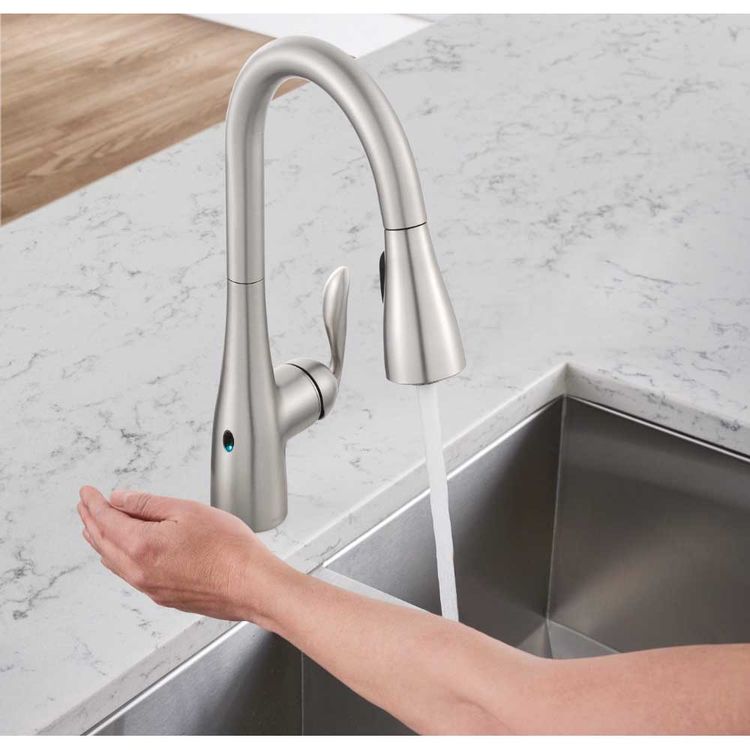 Kitchen & Bath Fixtures Matte Black Renewed Moen 7594EWBL Arbor