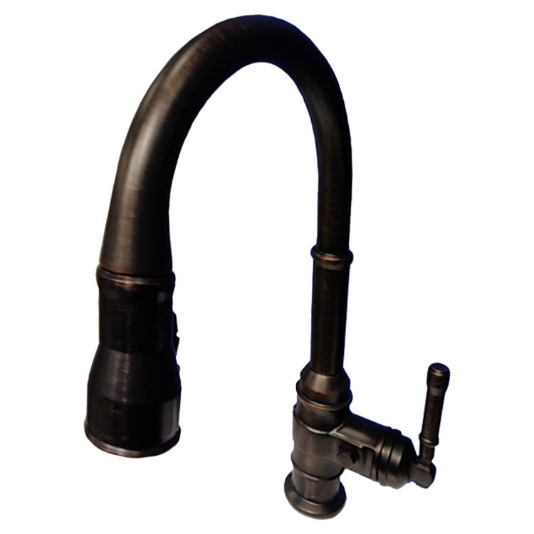 View 6 of Delta 9990-RB-DST Delta 9990-RB-DST Broderick One Handle Pulldown Bar Faucet, Venetian Bronze