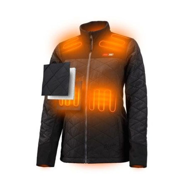 Milwaukee 233B21XL Axis M12 Women Heated Black Jacket Kit, Extra Large