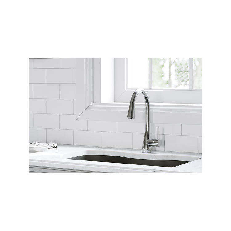 View 3 of Elkay LKGT4083CR Elkay LKGT4083CR Gourmet One-Handle Pull-down Kitchen Faucet, Chrome