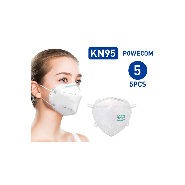 View 4 of   POWECOM KN95 FDA MASK (QTY-5) KN95 PARTICULATE RESPIRATOR MASK PACK OF 5