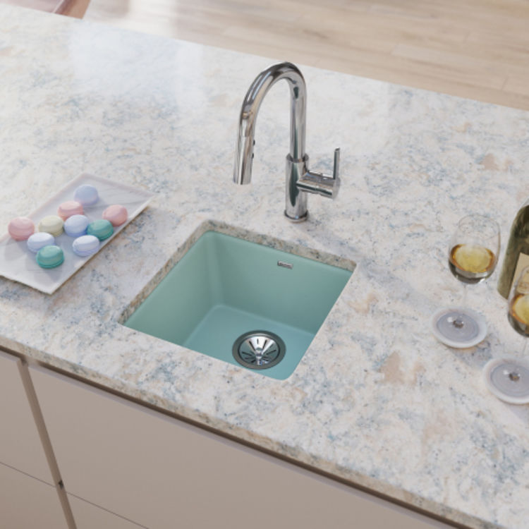 Elkay Quartz Luxe Single Bowl Dual Mount Bar Sink Mint Creme (ELX1616MT0)