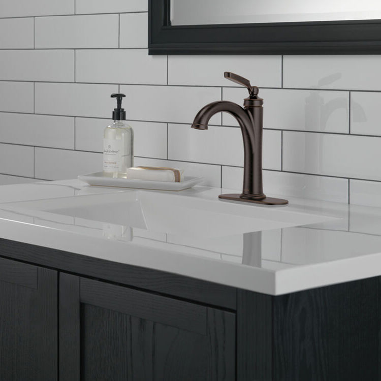 DELTA 532RBMPUDST Woodhurst Single Handle Faucet PlumbersStock