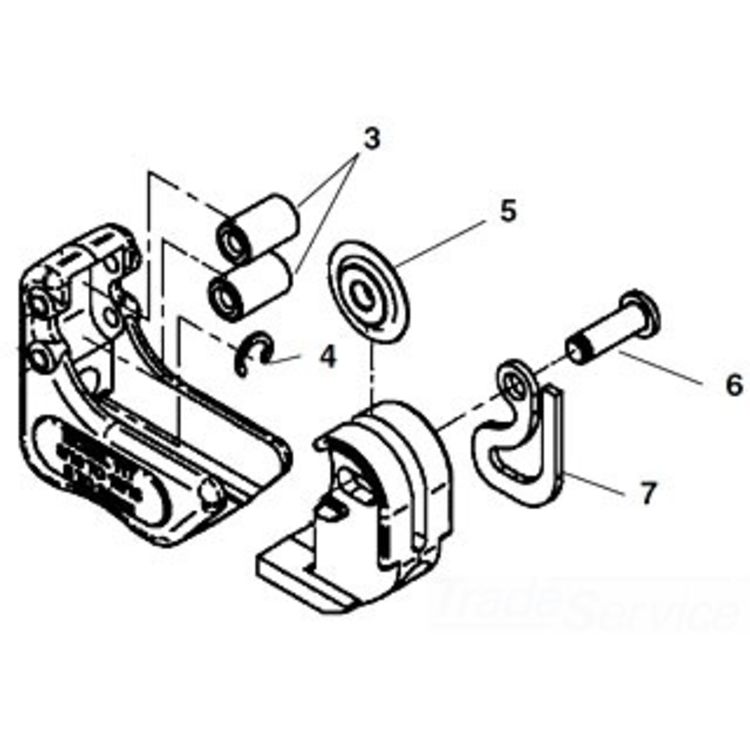 Ridgid 15358 Cutter Wheel Pin Assembly