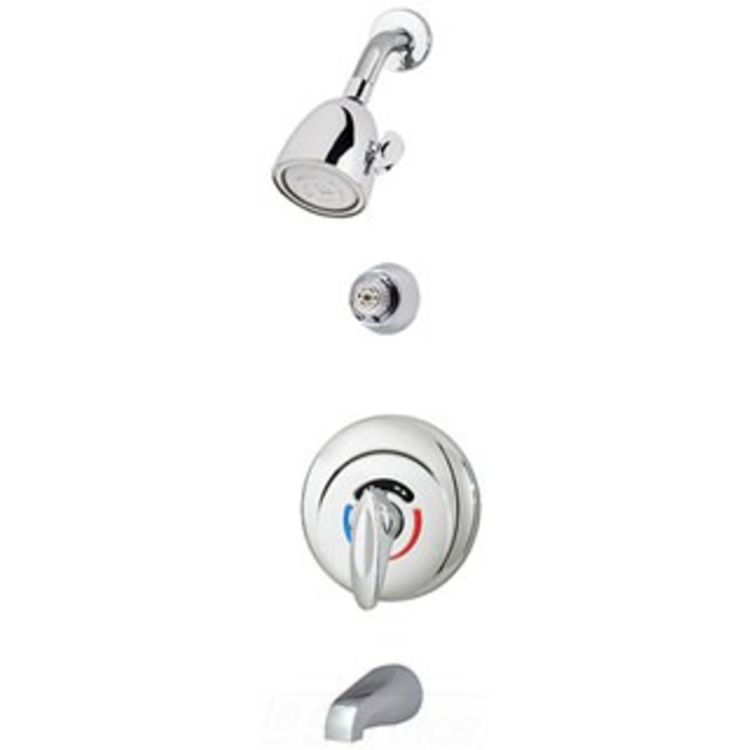 Symmons 1-210VT Symmons 1-210VT Chrome Visu-Temp Series Shower and Tub/Shower System