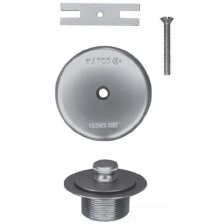 Watco 58080-BB Watco 58080-BB Lift & Turn Brushed Bronze Single-Hole Overflow Plate Assembly