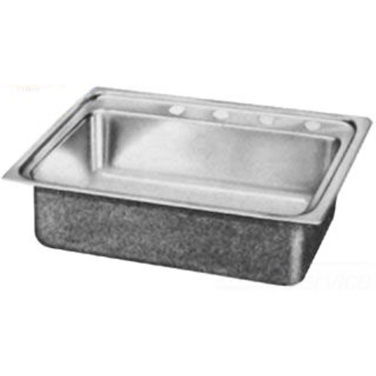 Elkay LRAD172060MR2 Elkay LRAD172060MR2 Lustertone Classic Drop-In Single-Bowl Kitchen Sink, Lustrous Satin