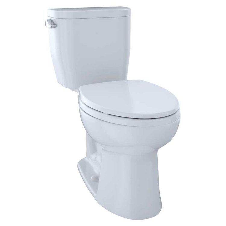TOTO Entrada TwoPiece Elongated 1.28 GPF Universal Height Toilet