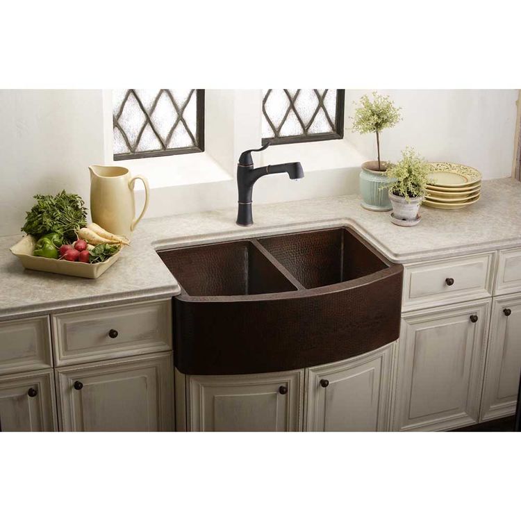 Elkay ECUF3319ACH Double Bowl Copper Undermount Sink ...