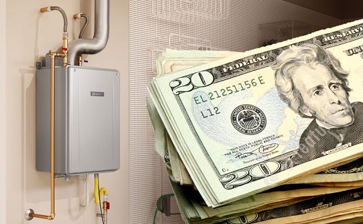 save money with tankless water heaters