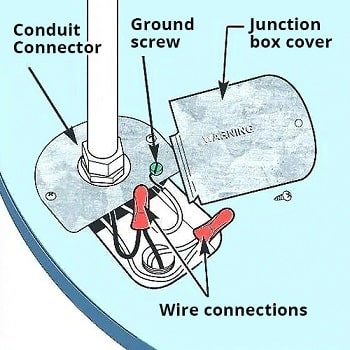 diagram of components for learning how to wire a water heater