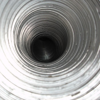 inside look at a dryer vent