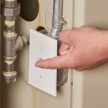 how to turn on an electric furnace light switch