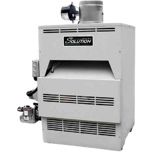 Lochinvar Solution Natural Gas Fired Boiler, Two Stage Ignition, 90000 BTU,  1/2in Gas Connection, 5in Vent - CBN090