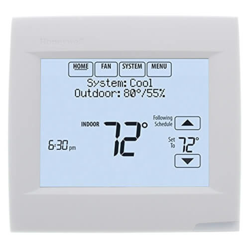 Honeywell 24V, 750mV, 1 Heat/1 Cool Conventional, Large Display, Keypad