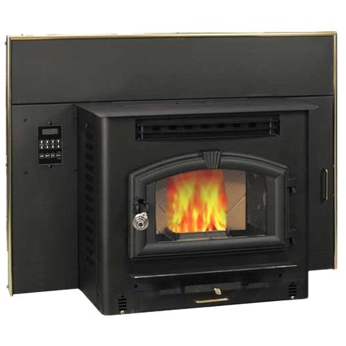 US Stove Company 52K BTU Pellet Fireplace Insert Stove With 60 Pounds  Hopper - 6041