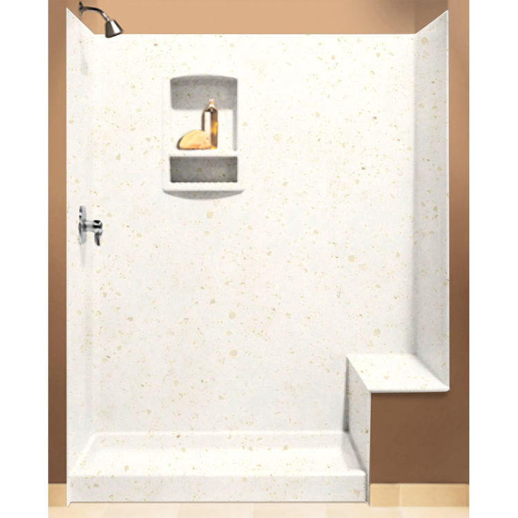 Swanstone BK-326072-168 Babys Breath Shower Wall Kit With Floor, Wall,