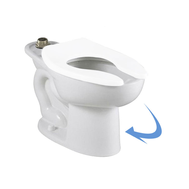 American Standard Madera Elongated Floor Mount Toilet - 1.6 GPF, EverClean Surface, Touchless Flush Valve, 15" Height