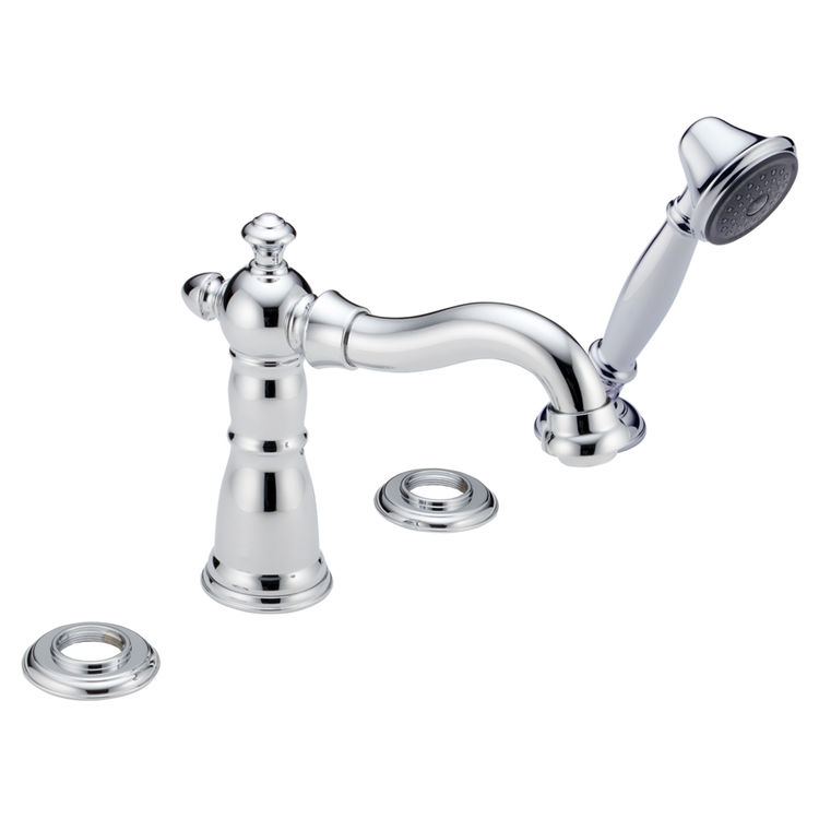 delta-t4755-lhp-victorian-roman-tub-faucet-w-spray-chrome-finish