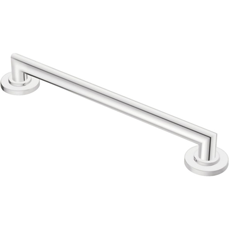 Moen YG0824CH Arris Chrome 24quot; Designer Grab Bar PlumbersStock Moen YG0824CH Arris Chrome 24quot; Designer Grab Bar PlumbersStock