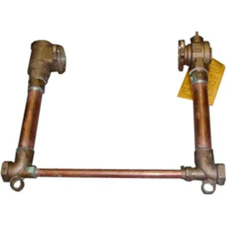 2" Meter Setter FIP x FIP Brass with Double Check Valve